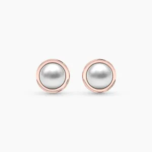 18k Rose Gold Little Pearl Earstuds