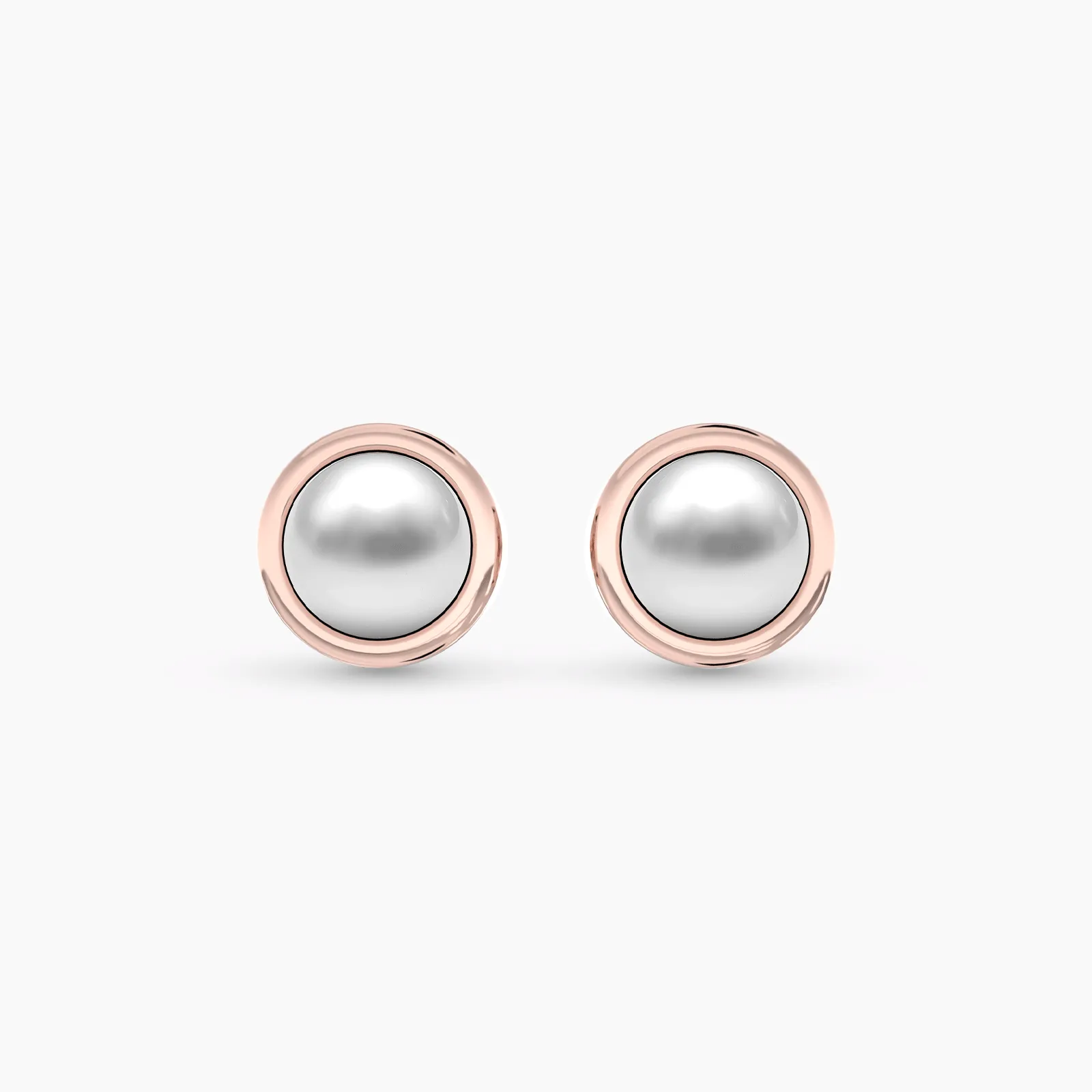 18k Rose Gold Little Pearl Earstuds