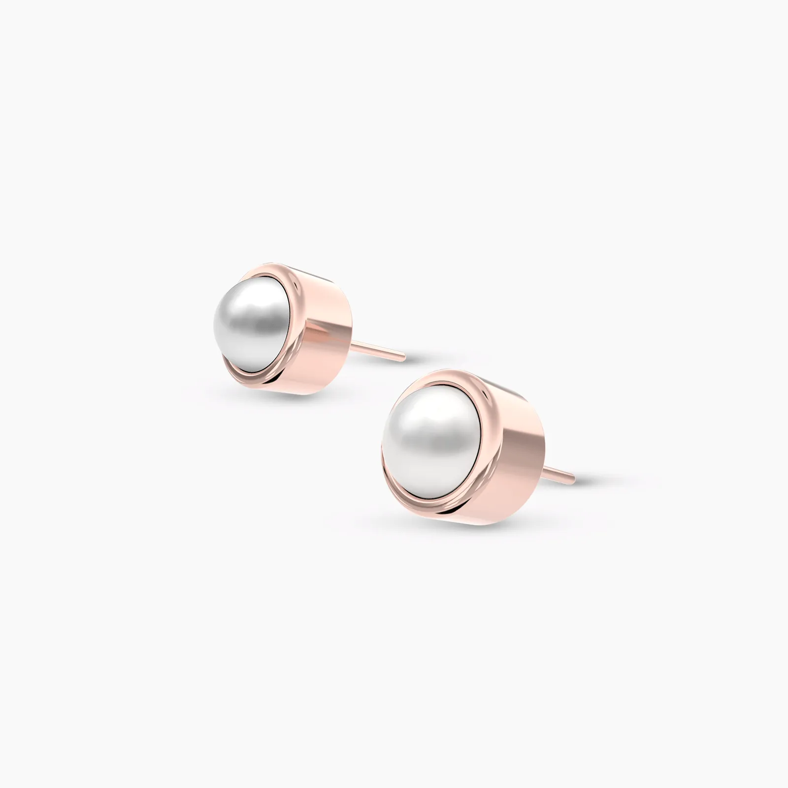 18k Rose Gold Little Pearl Earstuds