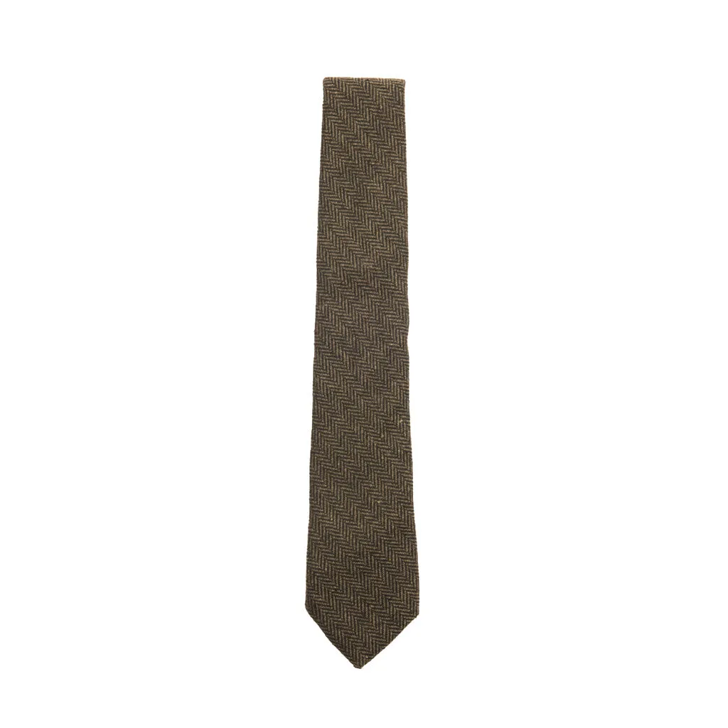 Box Check Tweed Tie