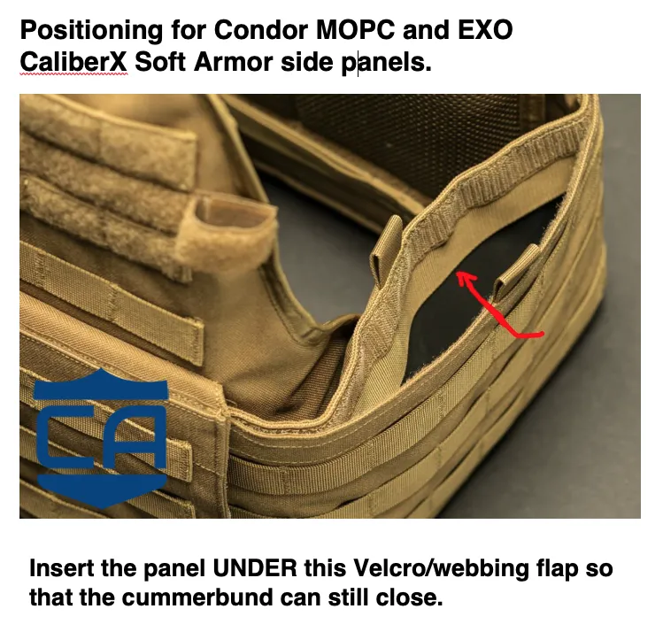 CaliberX Soft Armor Side Panels