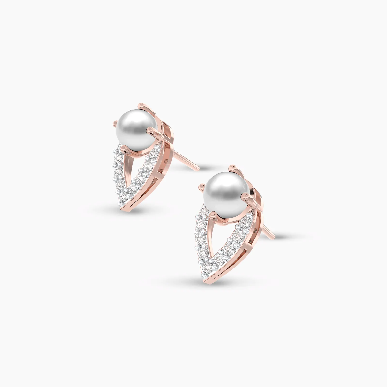 Cutesy Pearl and Diamond Earstud