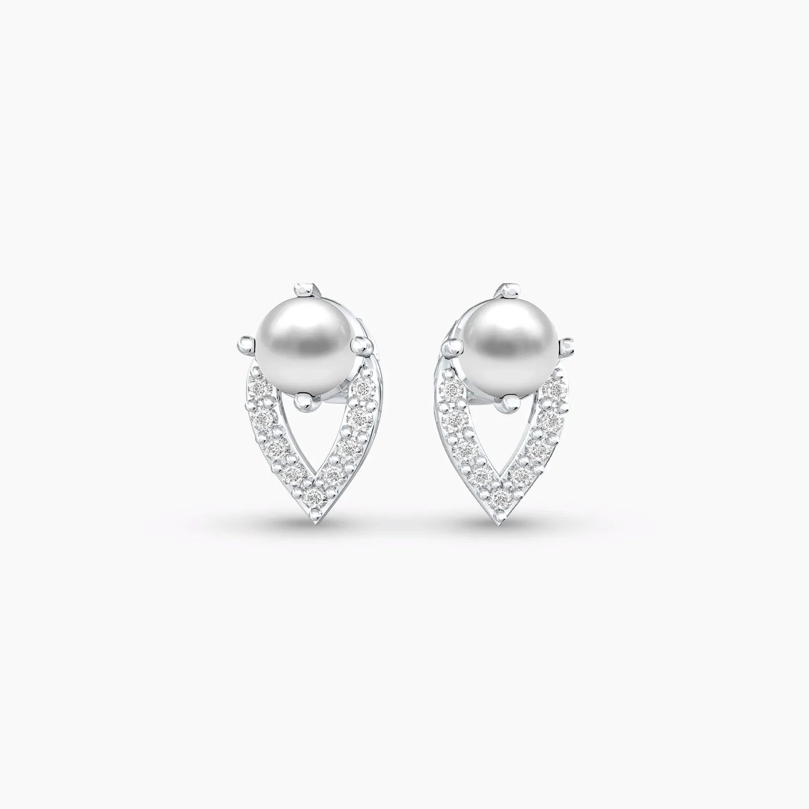 Cutesy Pearl and Diamond Earstud