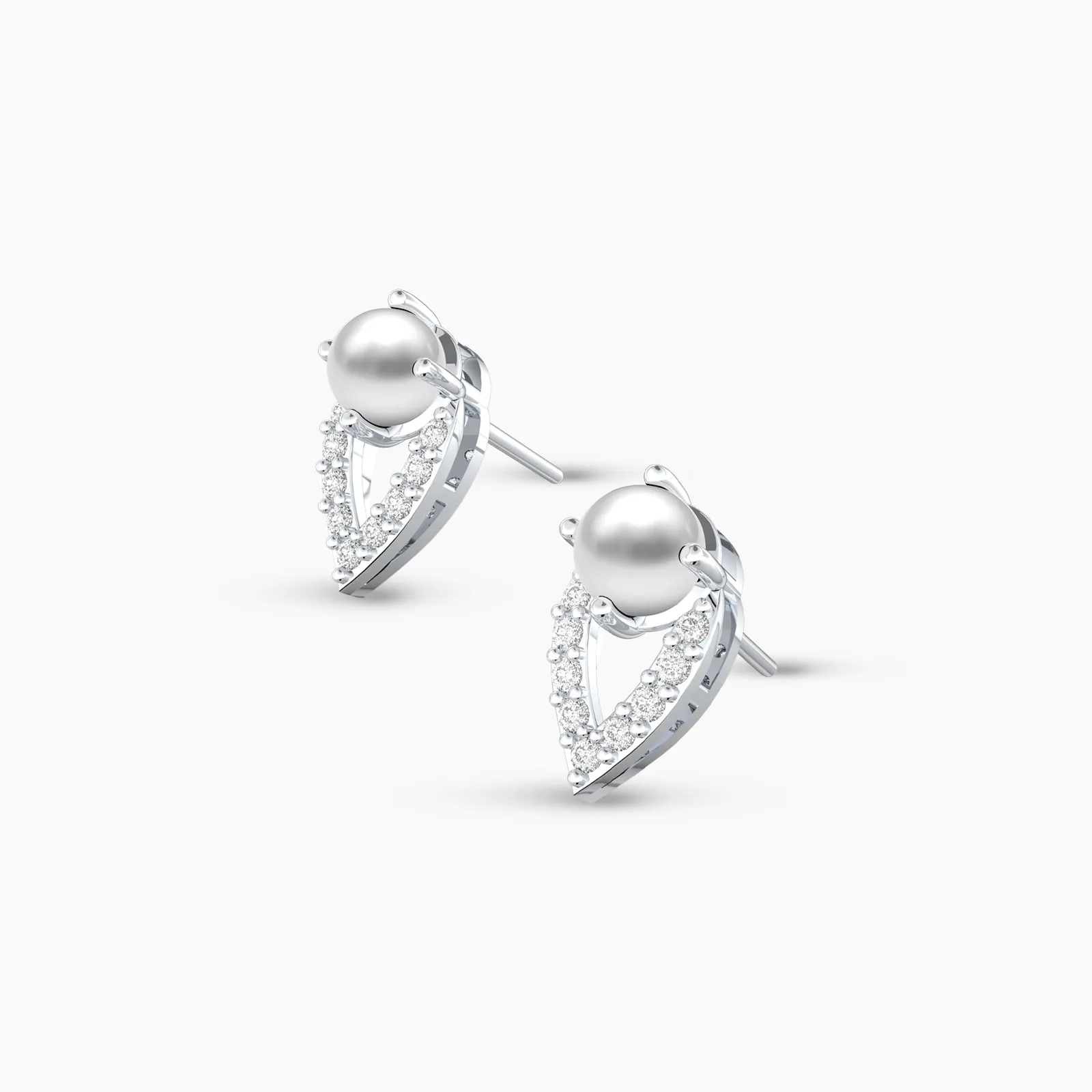 Cutesy Pearl and Diamond Earstud