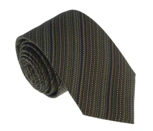 Missoni U5055 Gold/Brown Sharkskin Pure Silk Tie