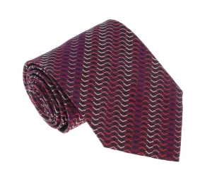 Missoni U5067 Pink/Purple Sharkskin Pure Silk Tie