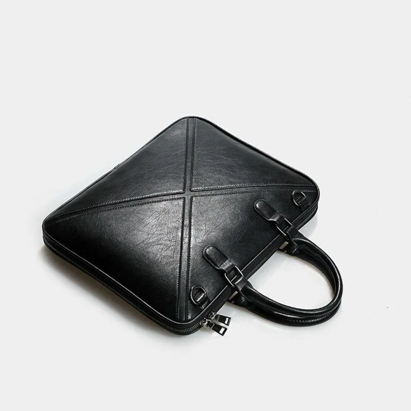 New Fashion Women's Briefcase 14 Inch Laptop Portable Handbag Shoulder Bag Female Business Leather Crossbody Bags Women Handbags
